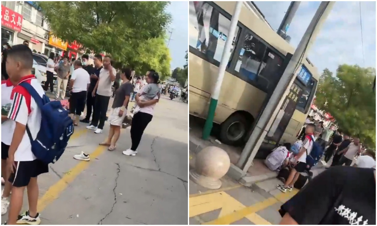 ŠKOLSKI AUTOBUS ULETEO U MASU ĐAKA I RODITELJA: Ima mrtvih! Velika tragedija u Kini