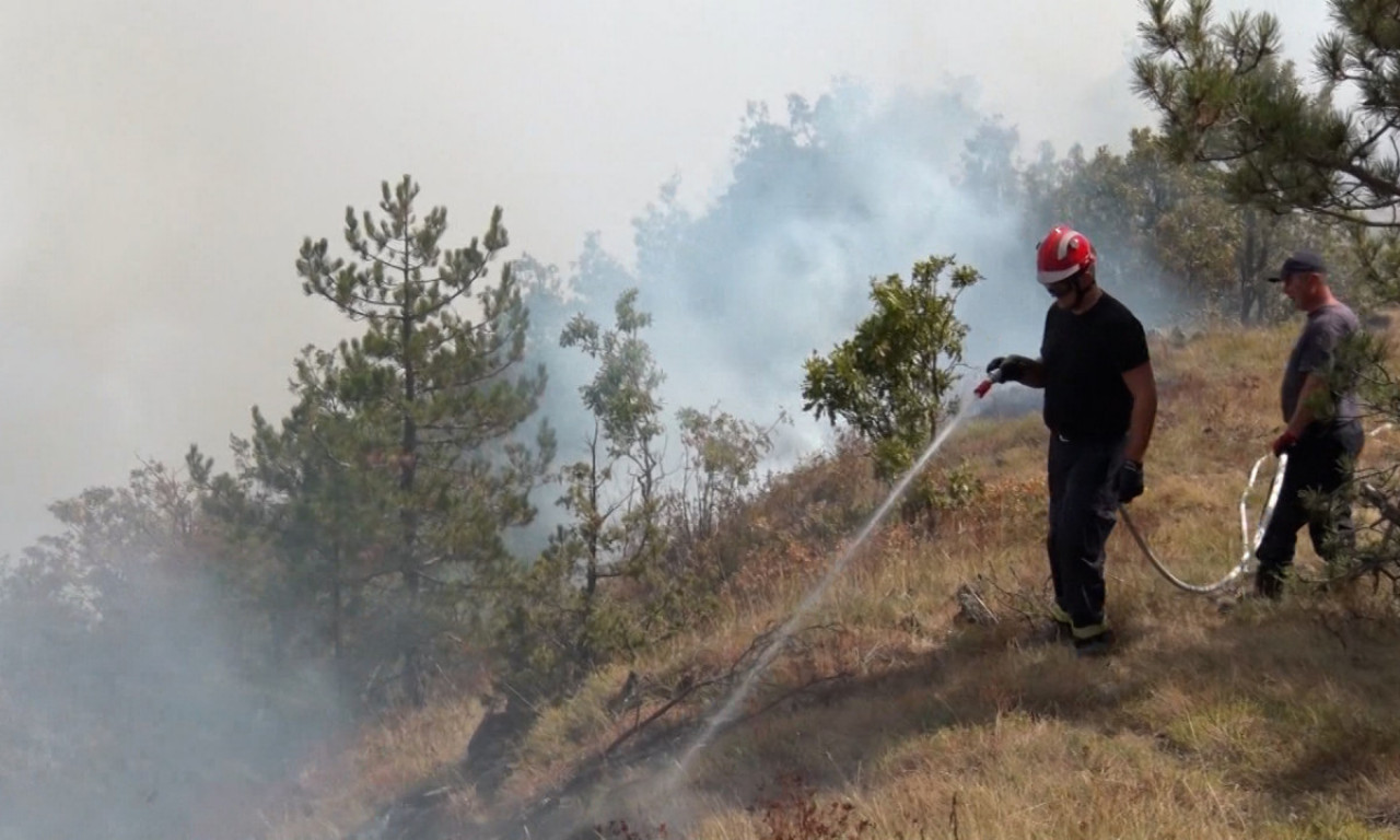 ALARMANTO U KANJONU UVCA: Pod plamenom na desetine hektara niskog rastinja i suve trave (FOTO)