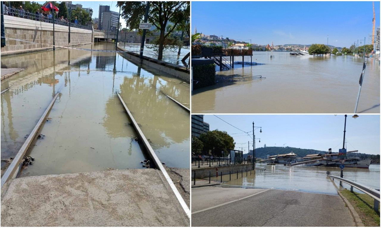 Najnovije informacije iz BUDIMPEŠTE! DUNAV plavi nasipe u CENTRU GRADA, vrhunac vodostaja se tek očekuje, a evo i kada