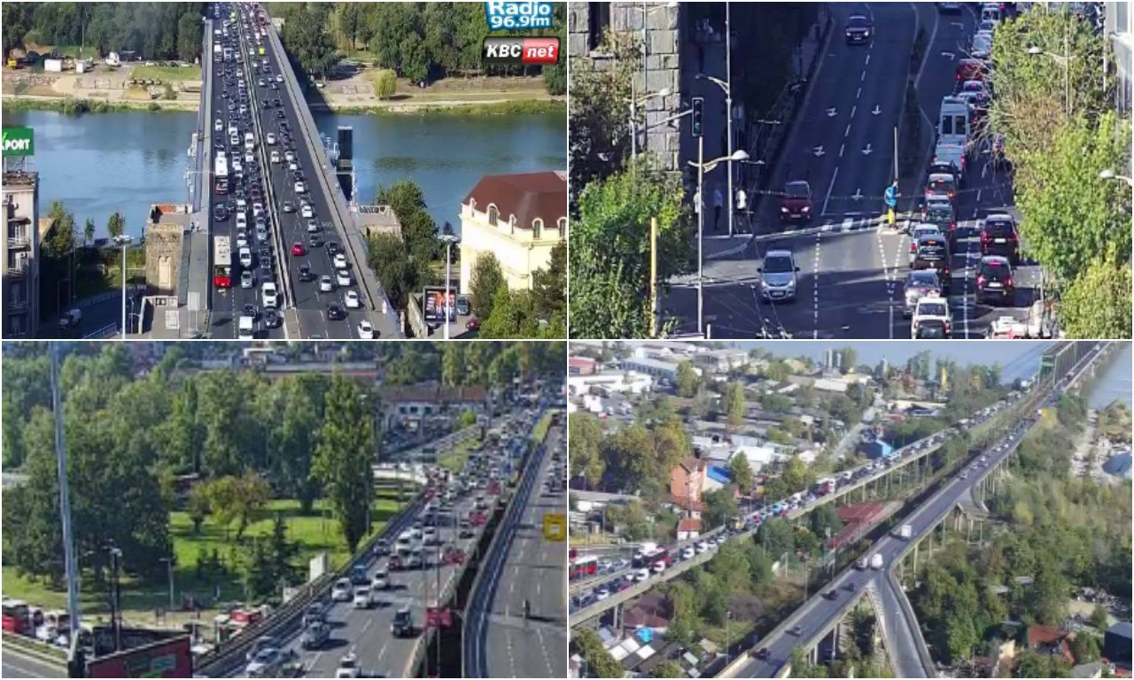 VOZILA MILE U PRESTONICI! Duga kolona na Pančevcu, stvaraju se velike gužve u ovim delovima Beograda (FOTO)