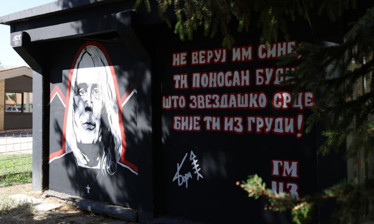 LEGENDE NE UMIRU! Osvanuo mural sa likom BORE ĐORĐEVIĆA u Gornjem Milanovcu (FOTO)