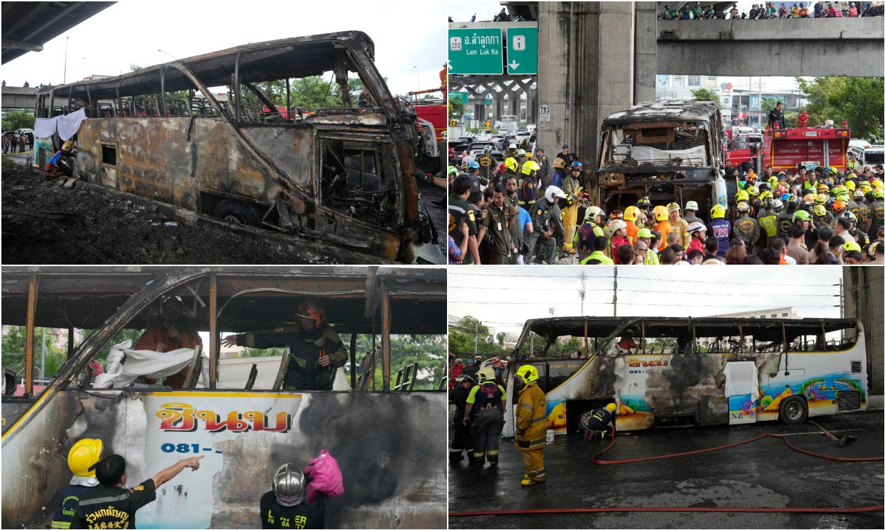 ZAPALIO SE ŠKOLSKI AUTOBUS! Jeziva tragedija u Bangkoku, strahuje se da je 25 ljudi poginulo