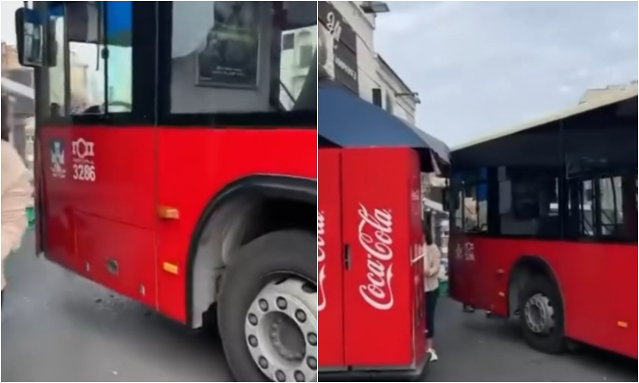 Neobična nesreća na ZELENOM VENCU! Pogledajte kako je AUTOBUS bez vozača krenuo sa STAJALIŠTA (VIDEO)