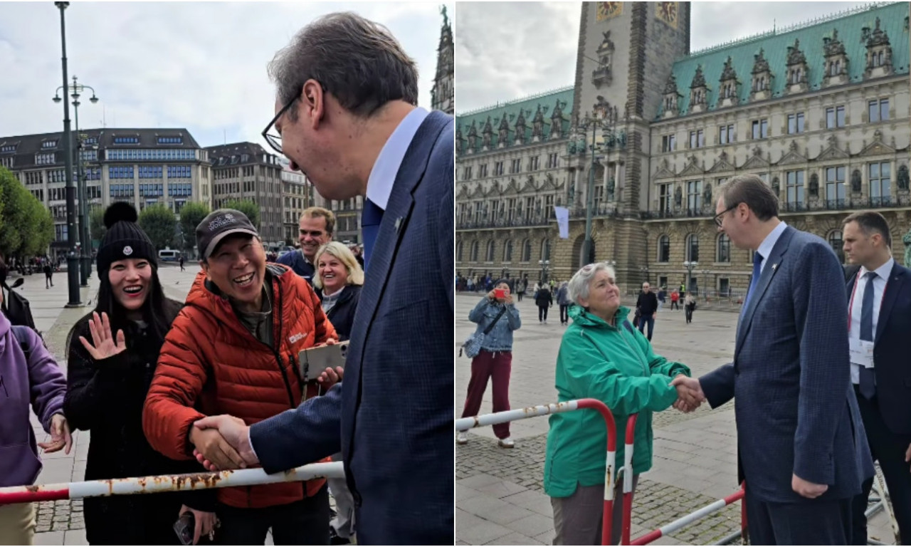 VUČIĆ prošetao HAMBURGOM: Pogledajte SRDAČAN SUSRET sa narodom (VIDEO)