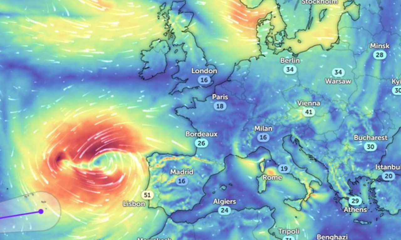 Nova oluja juri ka EVROPI: Biće i orkanskih vetrova, a evo šta čeka Srbiju!