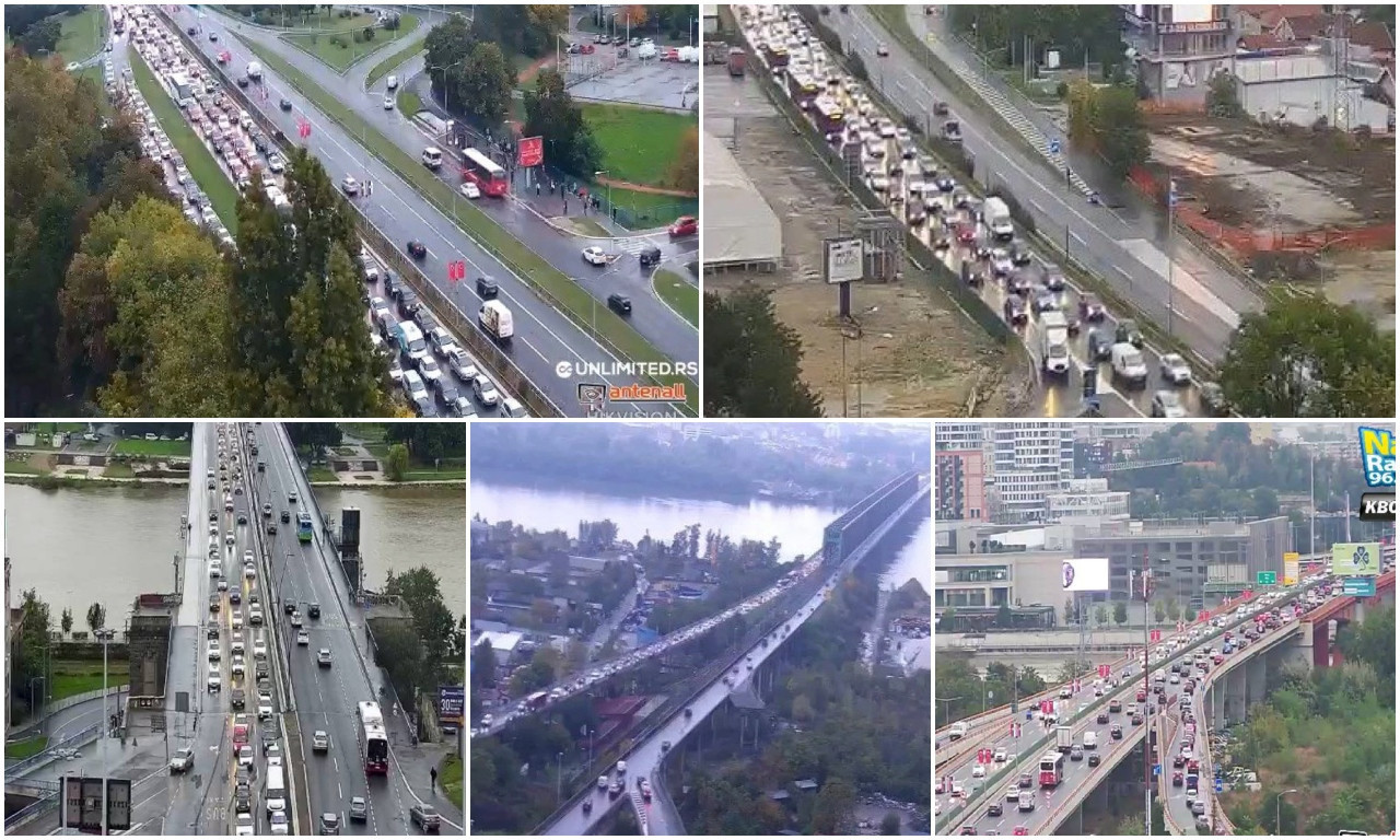 BEOGRAD STOJI! Nezapamćene GUŽVE u ovim delovima grada (FOTO)