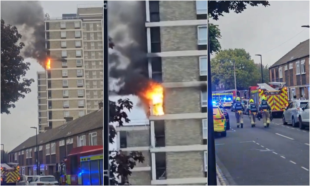 Pogledajte stravičan PAŽAR u Londonu: GORI ZGRADA OD 15 SPRATOVA!  (VIDEO)