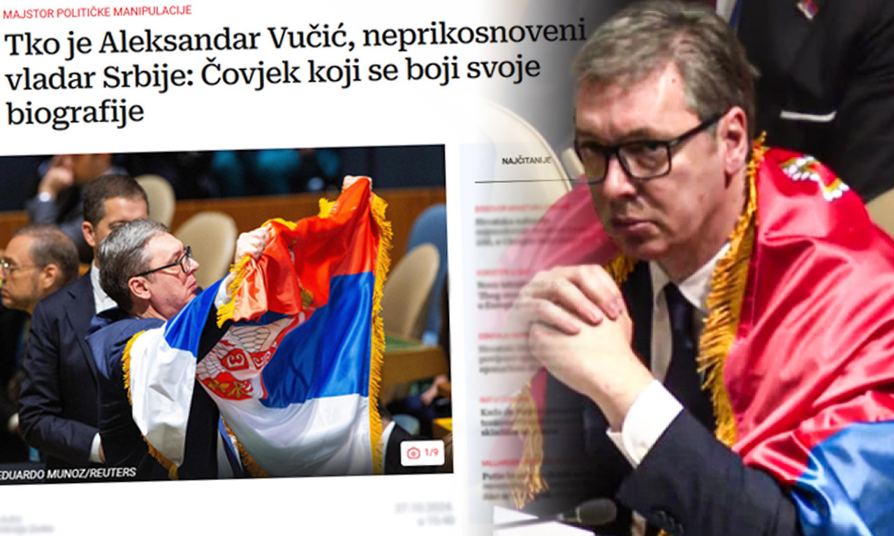 KAKO IM NE DOSADI DA ŠIRE LAŽI? Hrvatski mediji bez ikakvog povoda napali Aleksandra Vučića (FOTO)