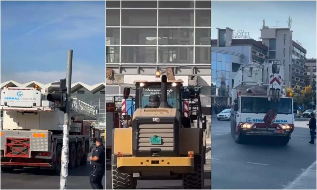 GRUNULO JE KAO BOMBA! Stižu bageri za raščišćavanje terena na stanicu gde je konstrukcija pala na ljude