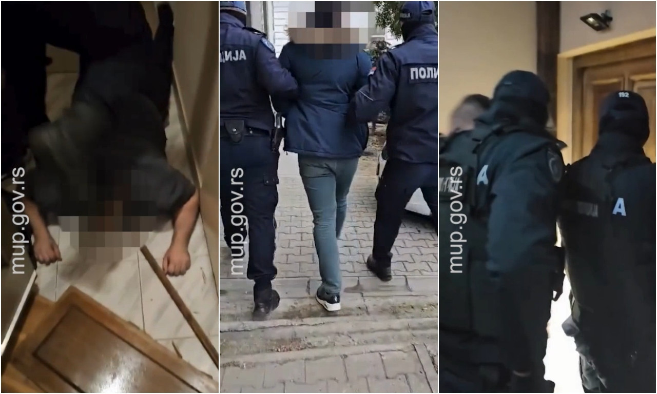 POGLEDAJTE KAKO POLICIJA STAVLJA LISICE NA RUKE PEDOFILIMA: Lezi dole, bre!  (VIDEO)