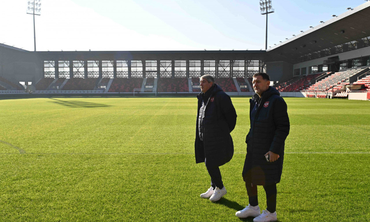 ČELNICI FSS OBIŠLI STADION "DUBOČICA" PRED DANSKU: Evo u kakvom je stanju teren u Leskovcu