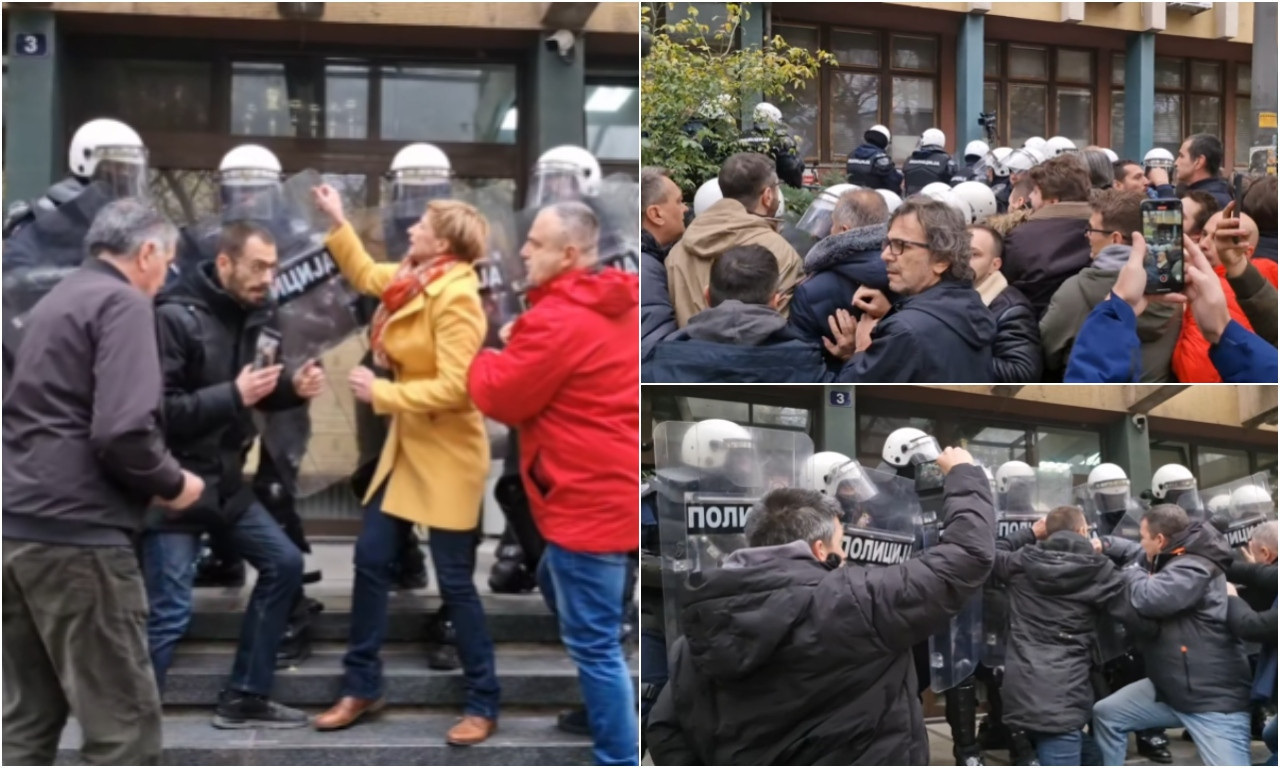 OPOZICIJA I DANAS PRAVI HAOS U NOVOM SADU Pogledajte kako nasrću na policiju i huškaju na nasilje (VIDEO)