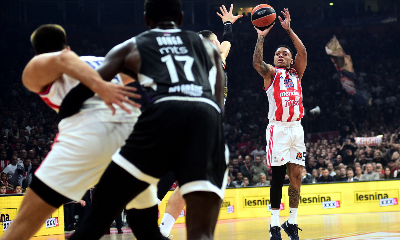 VAŽNA POBEDA ZVEZDE U DERBIJU: Partizan udaljen od plej-ofa, kako izgleda nova tabela Evrolige!