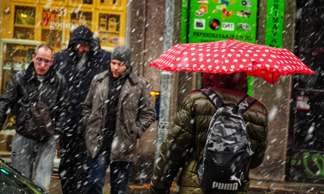 SNEG PADA U OVIM DELOVIMA SRBIJE Temperatura pada, stiže i hladna košava!