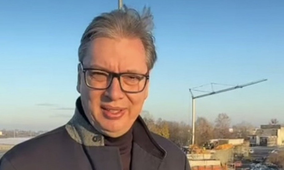 VUČIĆ OBIŠAO RADOVE U ZEMUN POLJU: Prvi put spajamo aerodrom sa centrom Beograda (VIDEO)