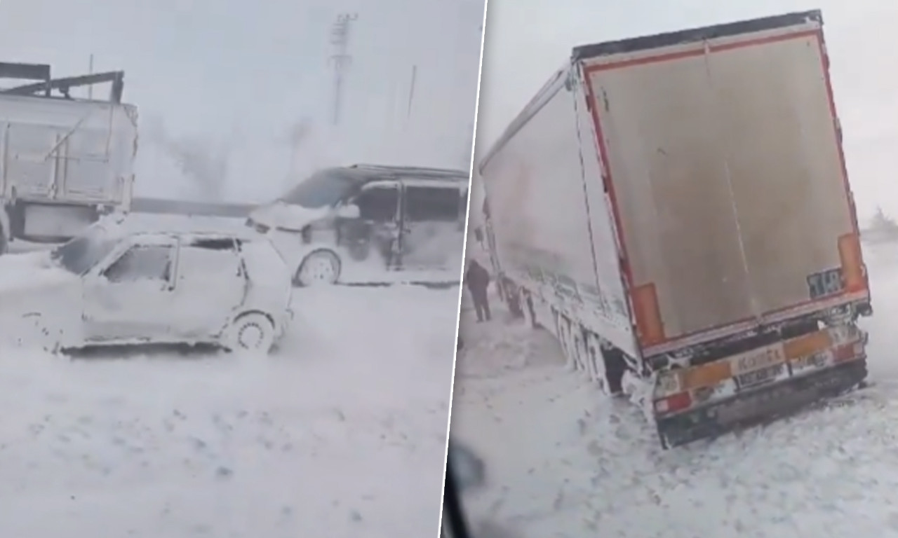 STOTINE HILJADA LJUDI BEZ STRUJE, SNEGA IMA I DO DVA METRA: Evo kako izgleda mećava koja je paralisala život (FOTO)