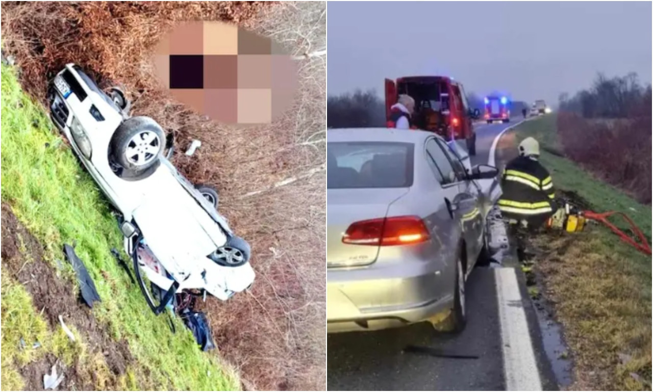 UZNEMIRUJUĆE SLIKE! Pogledajte mesto nezapamćenog udesa u kojoj su poginuli sestra i dva brata (FOTO)