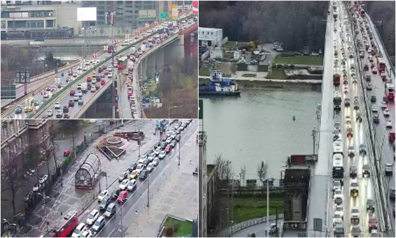 SNEG I KIŠA STVORILI KOLAPS U BEOGRADU Očekujte velike zastoje, gužve su nesnosne u ovim pravcima (FOTO)