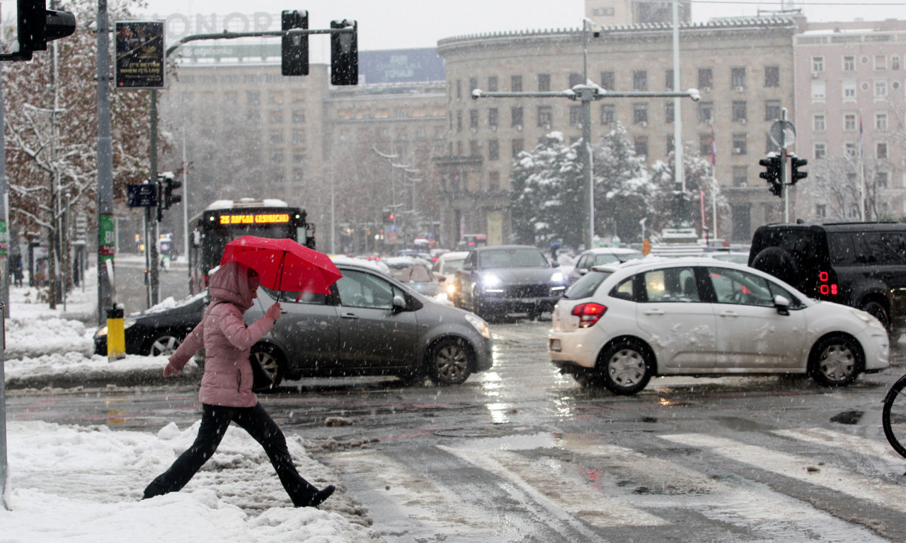 DO KADA ĆE PADATI SNEG? I Beograd se beli! Od danas nagli pad temperature, zima je ponovo tu