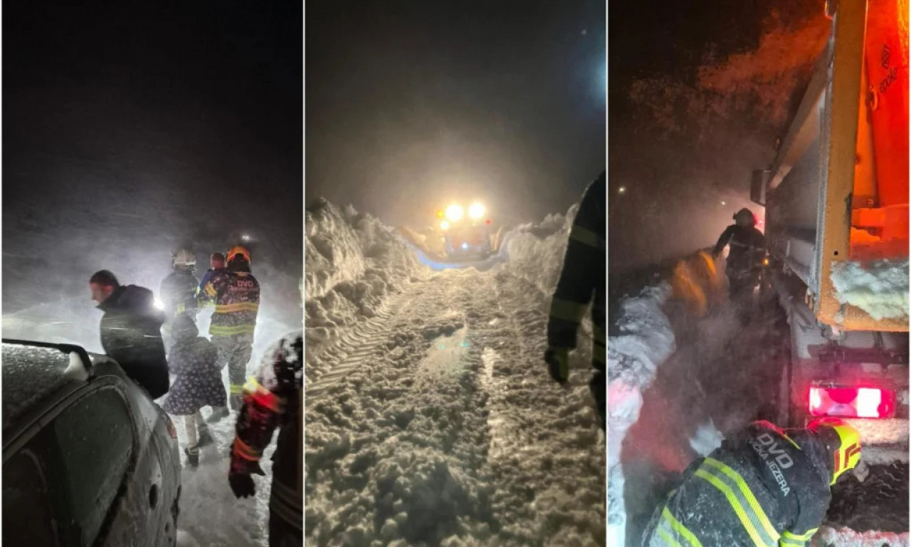 DRAMATIČNE SLIKE Ovako je iz snežne oluje spaseno 48 ljudi, deca su se peške probijala kroz polarni pakao (FOTO)