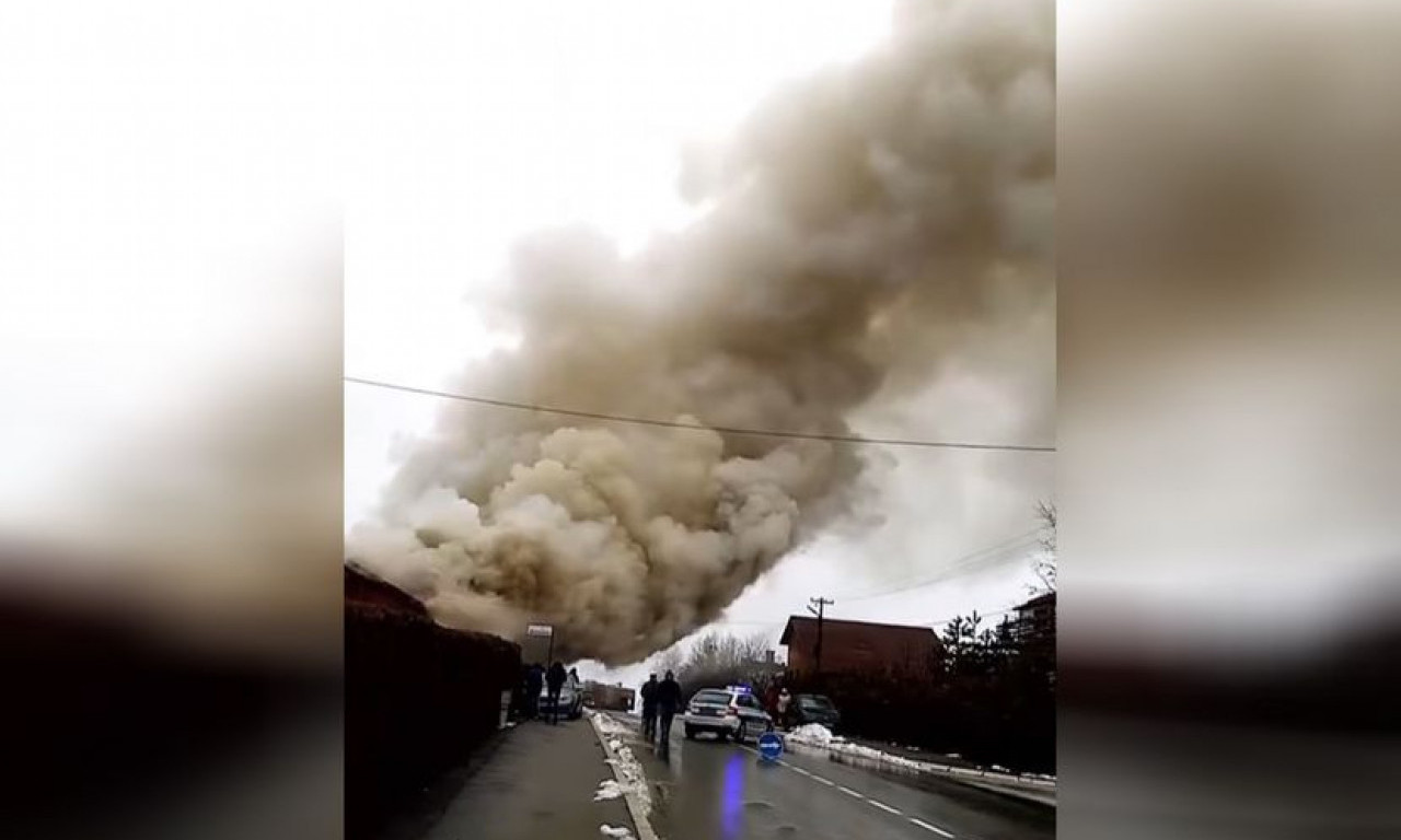 GORI U BORU! Gust dim se nadvio nad gradom, sve je crno! Vatrogasci na nogama  (VIDEO)