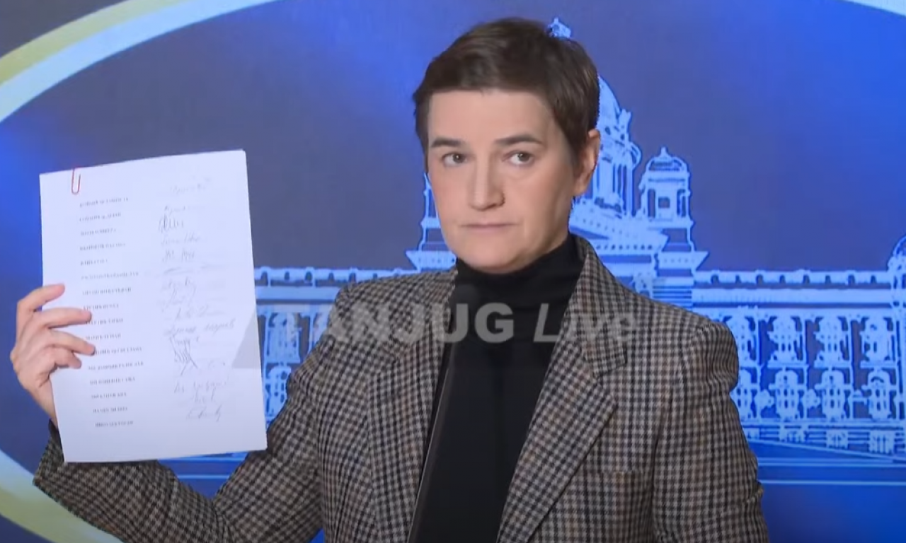 BRNABIĆ PODNELA 100 POTPISA Vučiću je najvažnije poverenje građana... Ne moraju više da nam prete