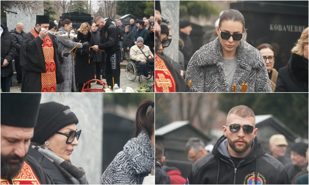 RAŽNATOVIĆI UTUČENI NA POMENU: Ceca tužna, Veljko nosi ogroman buket cveća, tu je i Anastasija (FOTO)