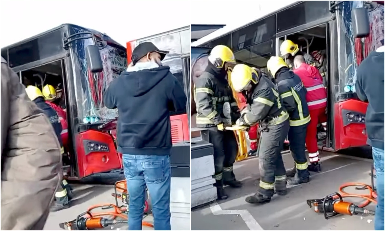 NOVI SUDAR AUTOBUSA U BEOGRADU Više povređenih! Devojčica hitno prevezena u Tiršovu (VIDEO)