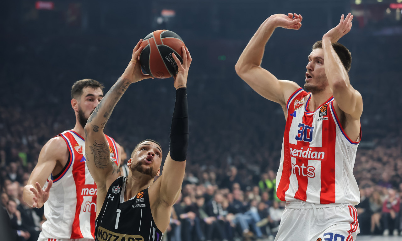 VAŽNA POBEDA ZVEZDE U DERBIJU: Partizan udaljen od plej-ofa, kako izgleda nova tabela Evrolige!