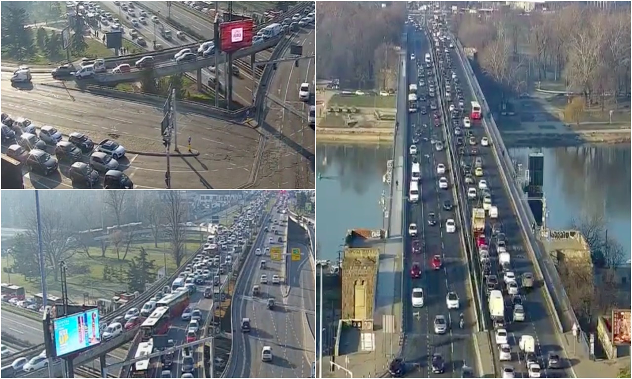 MOSTOVI KRCATI, U SAMOM CENTRU SVE STOJI... Na ovim deonicama u Beogradu ni strpljenje ne pomaže (FOTO)