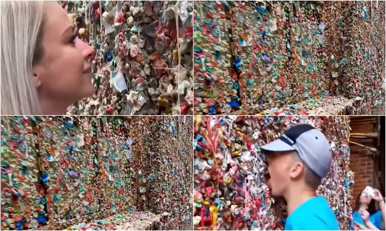 DA LI JE OVO NAJGADNIJI TREND NA SVETU? Ljudi ližu zid oblepljen tuđim žvakama i uživaju u tome (VIDEO)