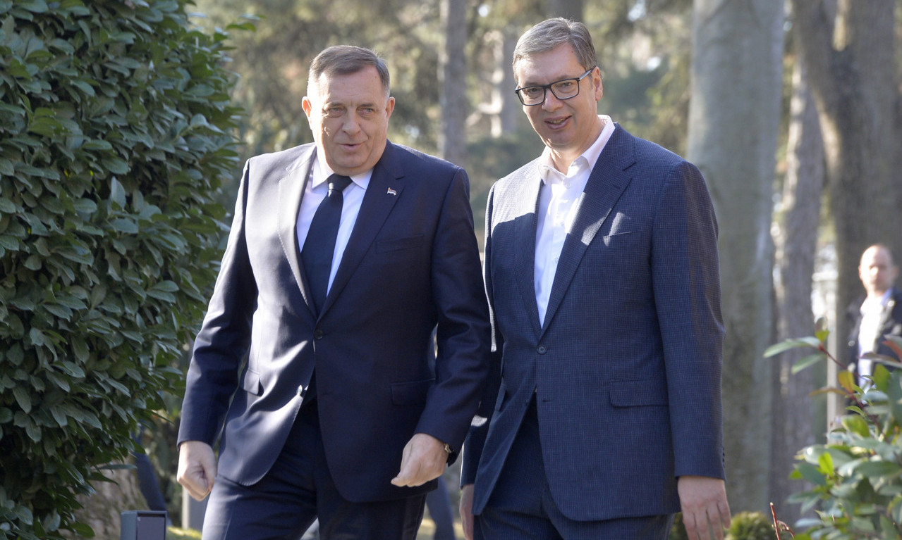 VAŽAN SASTANAK U VILI "MIR" Vučić i Dodik o zajedničkim ciljevima (FOTO)