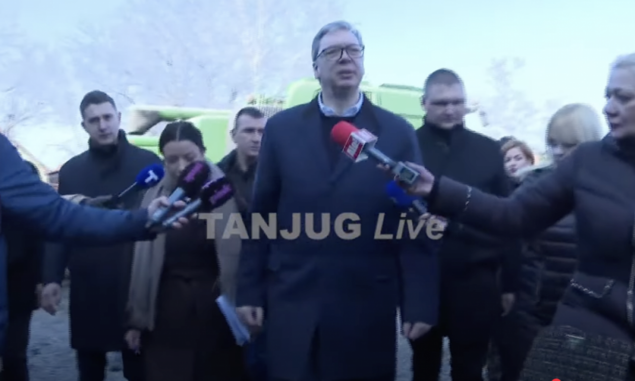 VREDNA PORODICA SLIJEPČEVIĆ UGOSTILA VUČIĆA Predsednik nastavlja posetu Banatu (VIDEO)