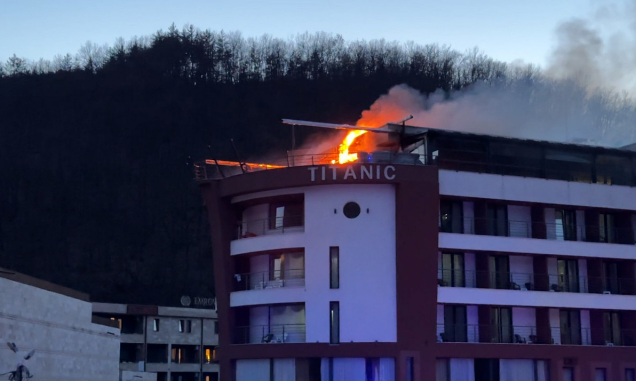 ZAPALIO SE POZNATI HOTEL U NOVOM PAZARU! Gust dim nadvio se nad gradom