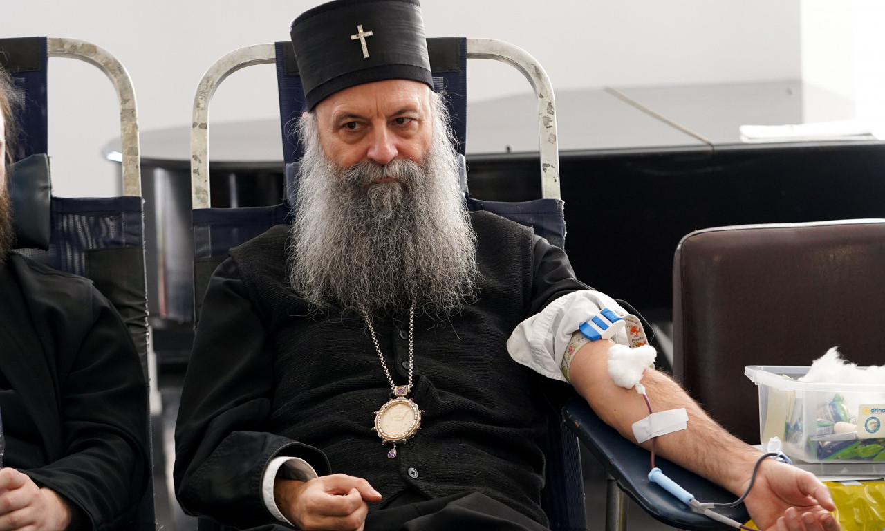 HUMANOST NA DELU! Patrijarh Porfirije dao krv, pa duhovnim rečima pozvao vernike da učine isto (FOTO)