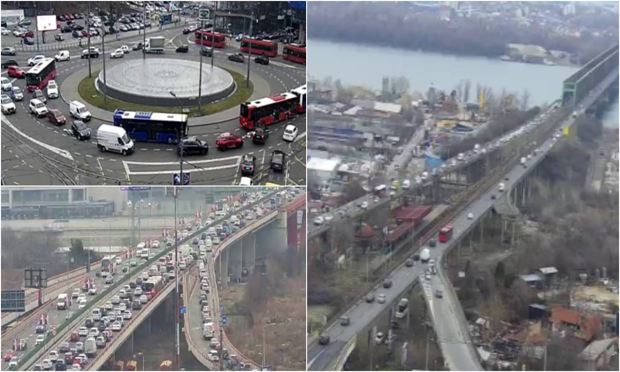 KOLAPS NAKON PRODUŽENOG VIKENDA Nesnosne su gužve u Beogradu, strpljenje će vam biti preko potrebno (FOTO)