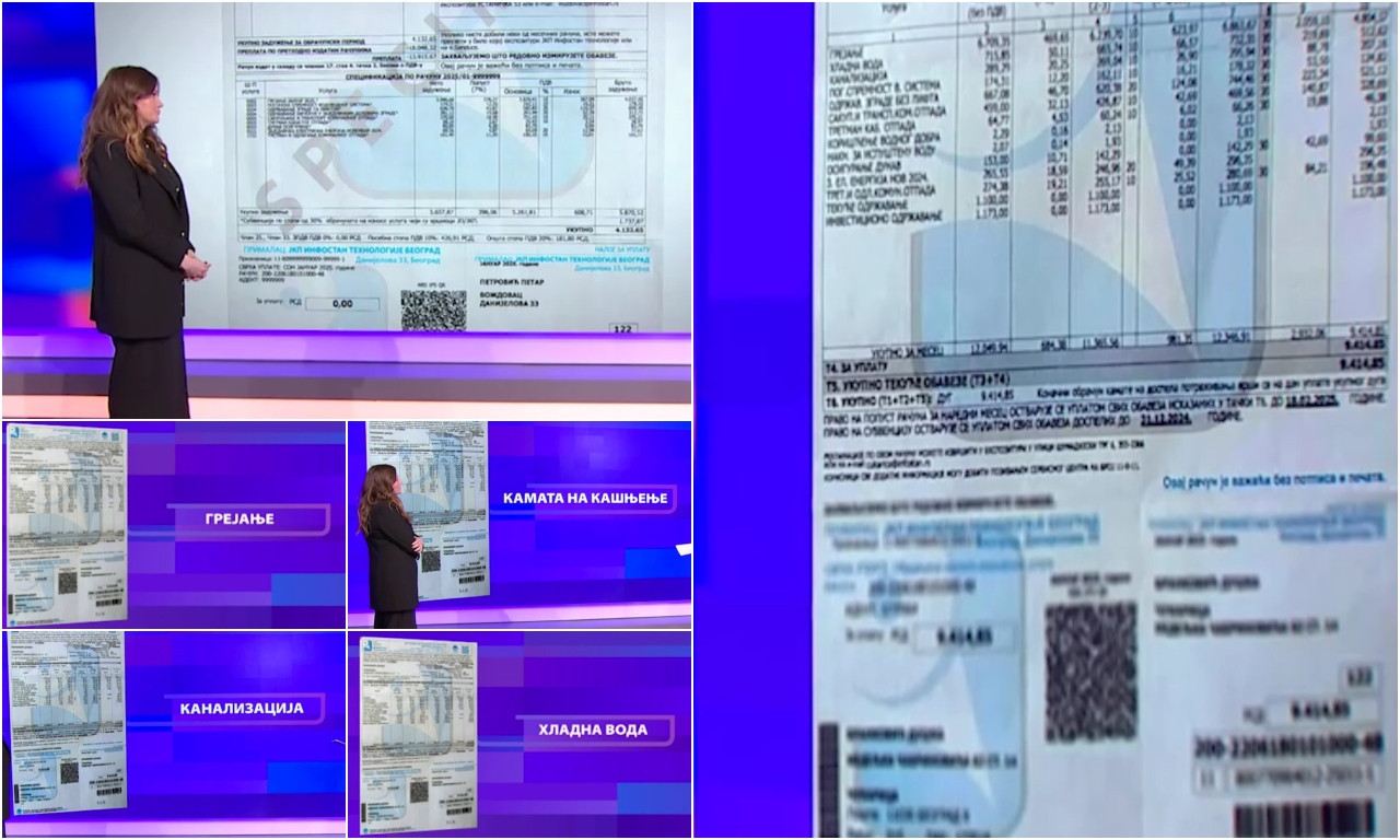 EVO KAKO ĆE IZGLEDATI NOVI RAČUNI ZA INFOSTAN Beograđanima će od februara biti jasnije - kome, šta i koliko plaćaju