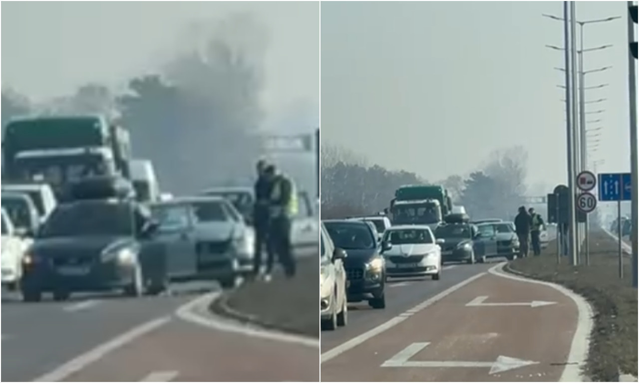 SUDAR NA PANČEVAČKOM PUTU! Stvaraju se gužve, ako možete izbegnite ovaj deo grada (VIDEO+FOTO)