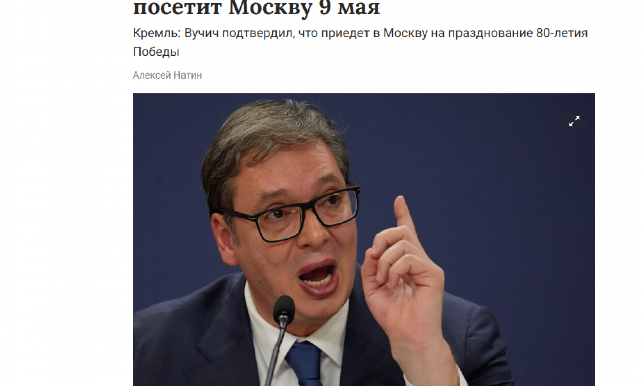 RUSKI MEDIJI BRUJE O RAZGOVORU VUČIĆA I PUTINA Svi prenose ovu informaciju kao udarnu!