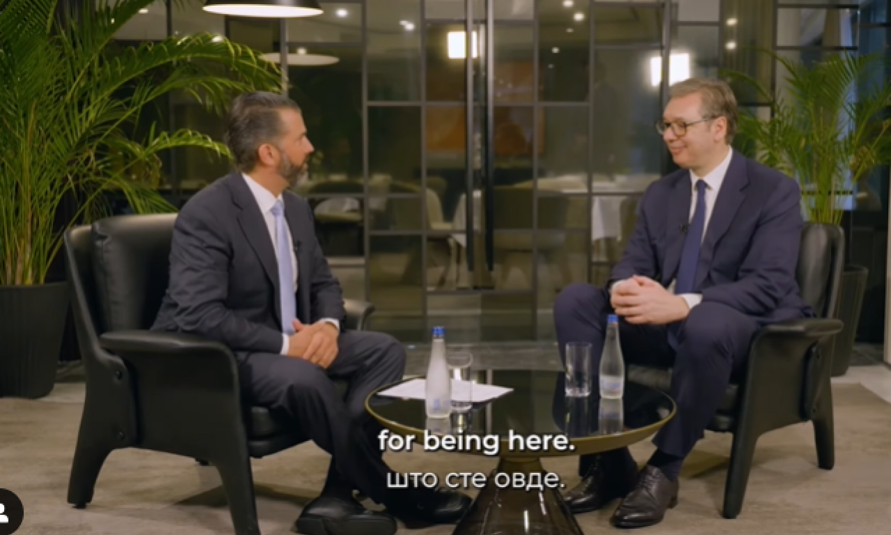 TRAMP MLAĐI INTERVJUISAO VUČIĆA: Predsednik objavio detalje, evo kada će sve biti emitovano! (VIDEO)