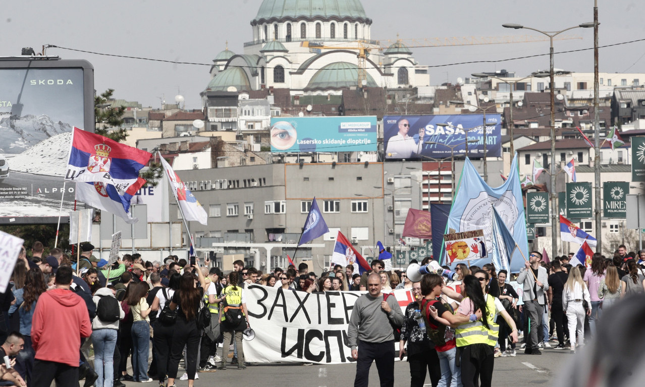 PROŠIRENA MAPA PROTESTA Studenti saopštili šta će biti na Slaviji, a šta ispred Skupštine